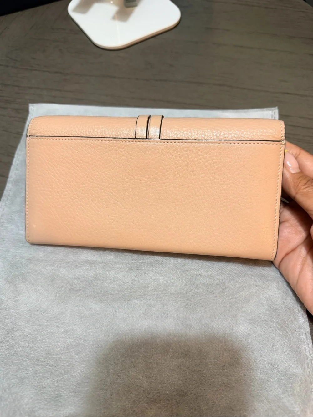 Chloé Bifold Long Wallet in Beige